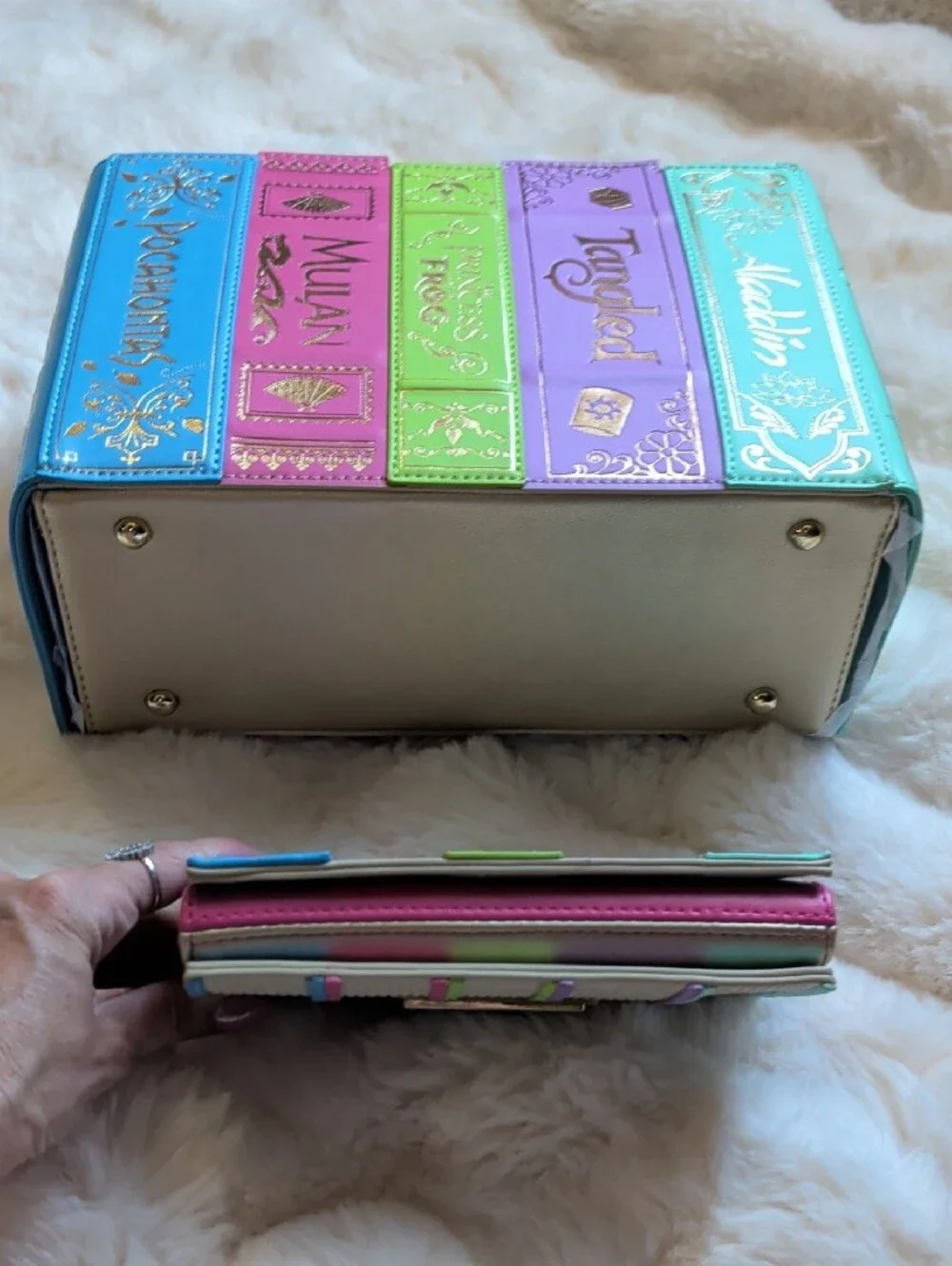 Loungefly Stitch Shoppe Disney Princess Books #2 Crossbody Bag & Wallet Bundle! - Picture 7 of 9